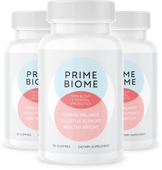 PrimeBiome 3 bottles, 90-day supply
