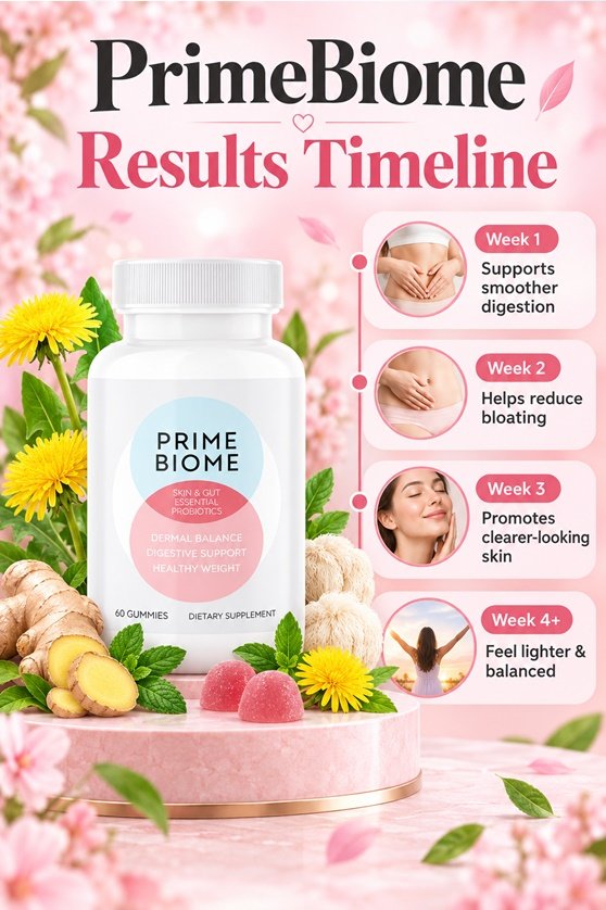 PrimeBiome results timeline